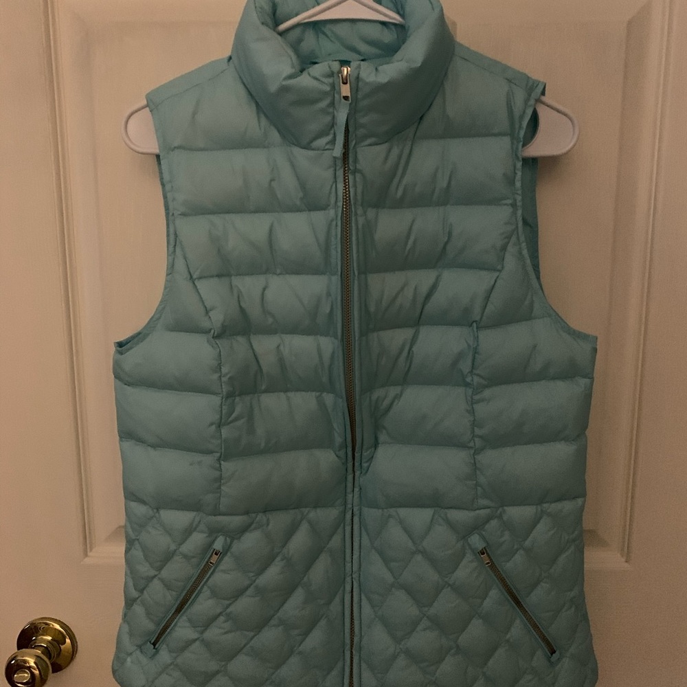 Talbots Medium Aqua Vest - Women’s Size Medium